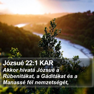 Józsué 22:1 KAR Bible Verse Image