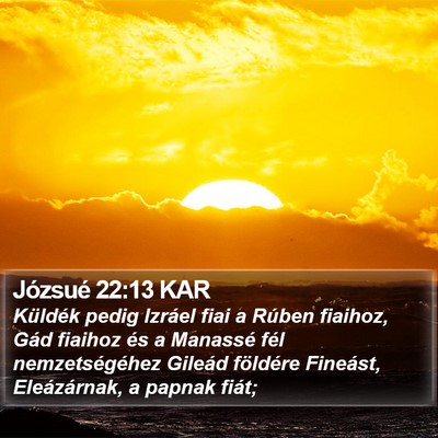 Józsué 22:13 KAR Bible Verse Image