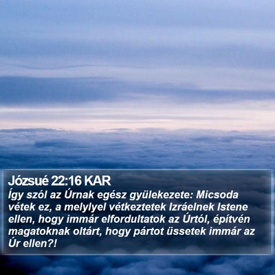 Józsué 22:16 KAR Bible Verse Image