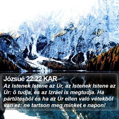 Józsué 22:22 KAR Bible Verse Image