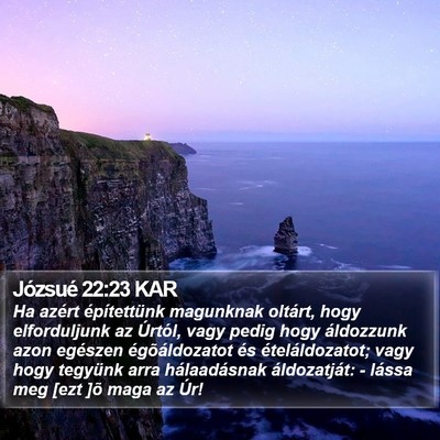 Józsué 22:23 KAR Bible Verse Image