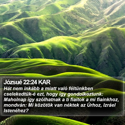 Józsué 22:24 KAR Bible Verse Image