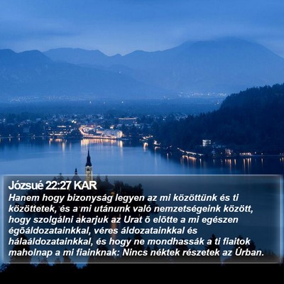 Józsué 22:27 KAR Bible Verse Image