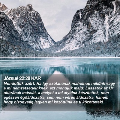 Józsué 22:28 KAR Bible Verse Image