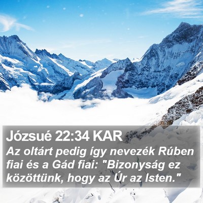 Józsué 22:34 KAR Bible Verse Image