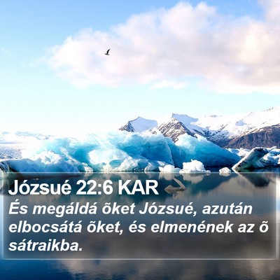 Józsué 22:6 KAR Bible Verse Image