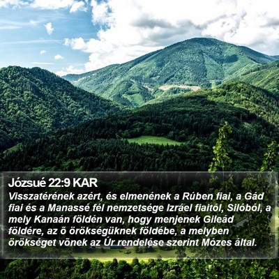 Józsué 22:9 KAR Bible Verse Image