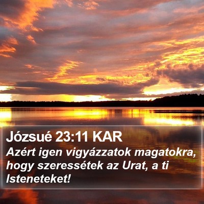 Józsué 23:11 KAR Bible Verse Image