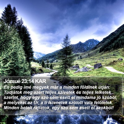 Józsué 23:14 KAR Bible Verse Image
