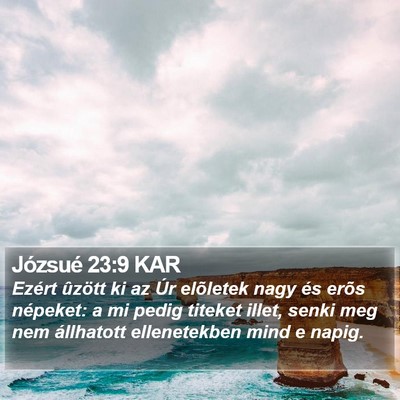 Józsué 23:9 KAR Bible Verse Image