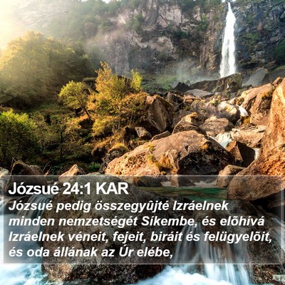 Józsué 24:1 KAR Bible Verse Image