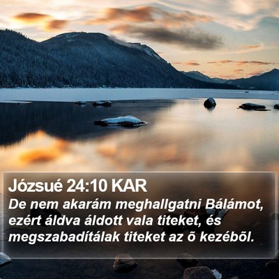 Józsué 24:10 KAR Bible Verse Image