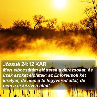 Józsué 24:12 KAR Bible Verse Image
