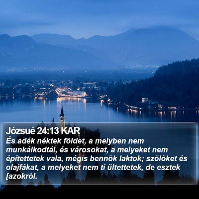 Józsué 24:13 KAR Bible Verse Image