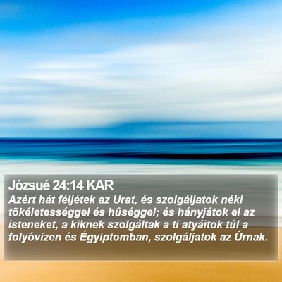 Józsué 24:14 KAR Bible Verse Image
