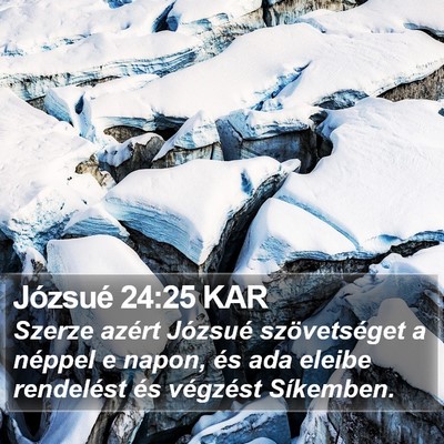 Józsué 24:25 KAR Bible Verse Image