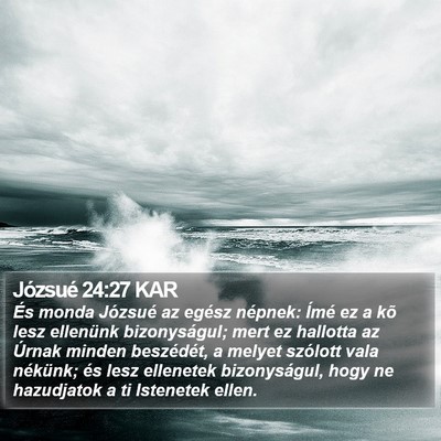 Józsué 24:27 KAR Bible Verse Image