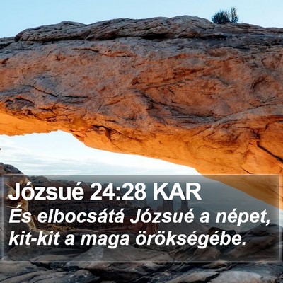 Józsué 24:28 KAR Bible Verse Image