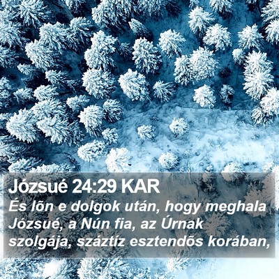 Józsué 24:29 KAR Bible Verse Image
