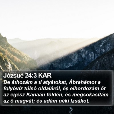 Józsué 24:3 KAR Bible Verse Image