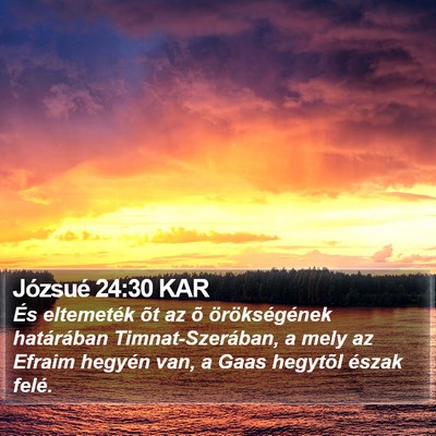 Józsué 24:30 KAR Bible Verse Image