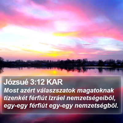Józsué 3:12 KAR Bible Verse Image