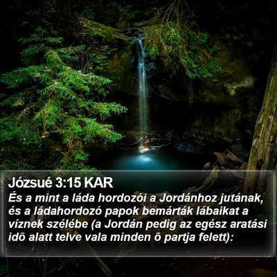 Józsué 3:15 KAR Bible Verse Image