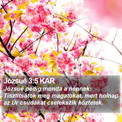 Józsué 3:5 KAR Bible Verse Image