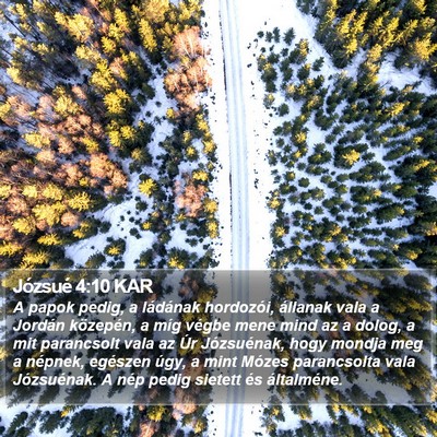 Józsué 4:10 KAR Bible Verse Image