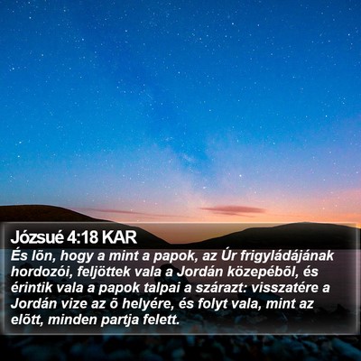 Józsué 4:18 KAR Bible Verse Image