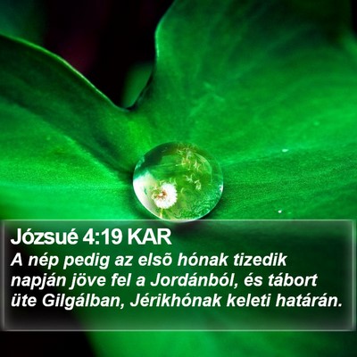 Józsué 4:19 KAR Bible Verse Image