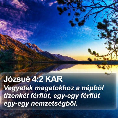 Józsué 4:2 KAR Bible Verse Image