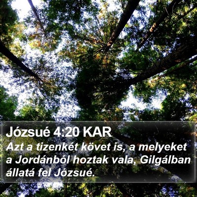 Józsué 4:20 KAR Bible Verse Image