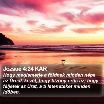 Józsué 4:24 KAR Bible Verse Image