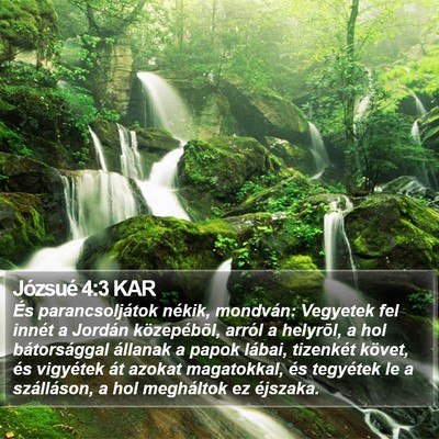 Józsué 4:3 KAR Bible Verse Image
