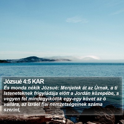 Józsué 4:5 KAR Bible Verse Image