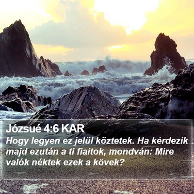 Józsué 4:6 KAR Bible Verse Image