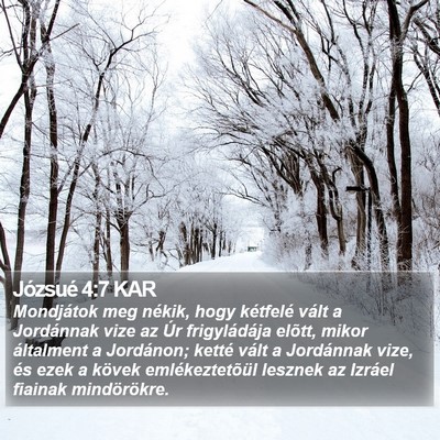 Józsué 4:7 KAR Bible Verse Image