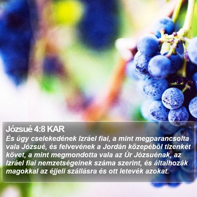 Józsué 4:8 KAR Bible Verse Image