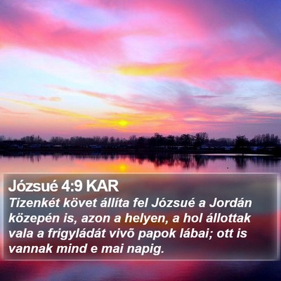 Józsué 4:9 KAR Bible Verse Image