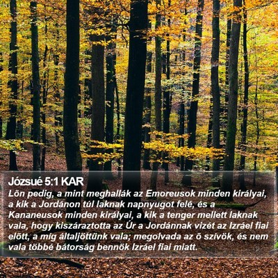 Józsué 5:1 KAR Bible Verse Image