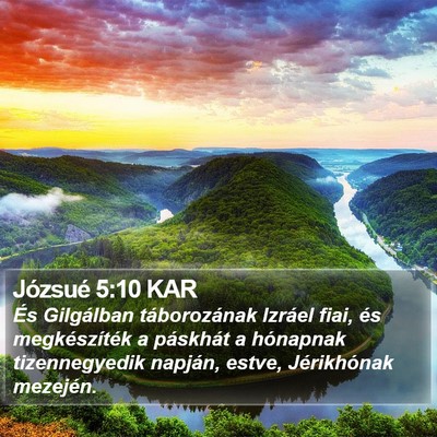 Józsué 5:10 KAR Bible Verse Image