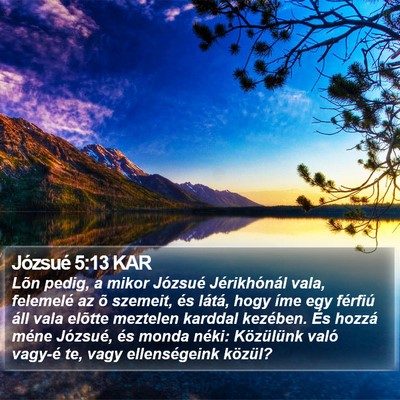 Józsué 5:13 KAR Bible Verse Image