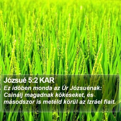 Józsué 5:2 KAR Bible Verse Image