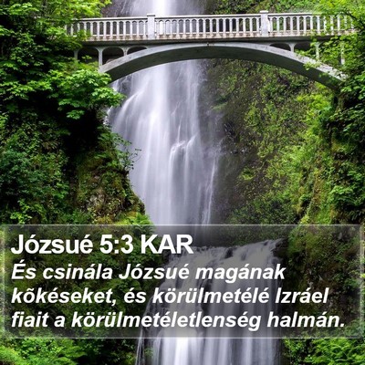 Józsué 5:3 KAR Bible Verse Image