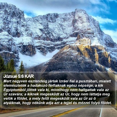 Józsué 5:6 KAR Bible Verse Image