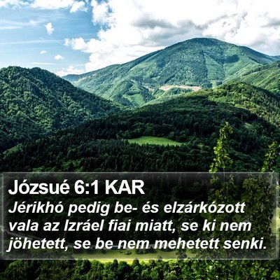 Józsué 6:1 KAR Bible Verse Image