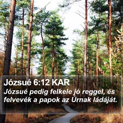 Józsué 6:12 KAR Bible Verse Image