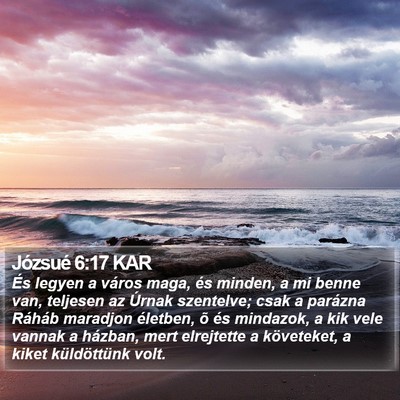 Józsué 6:17 KAR Bible Verse Image