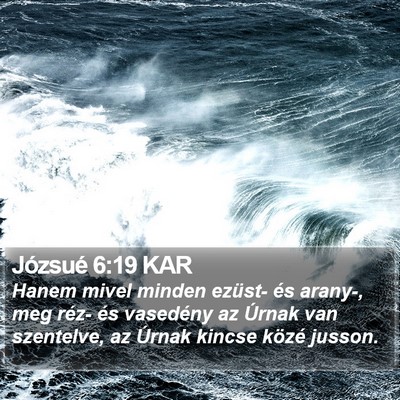 Józsué 6:19 KAR Bible Verse Image